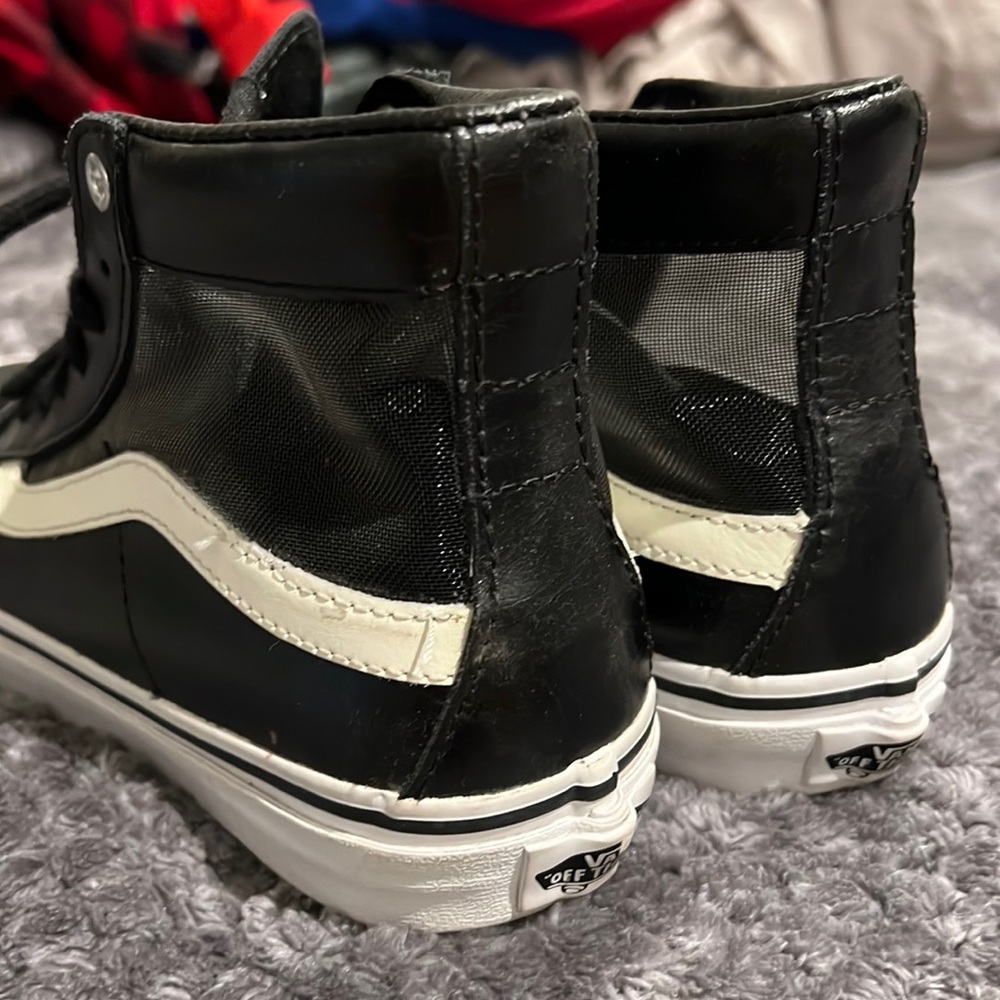 Vans leather with net high tops